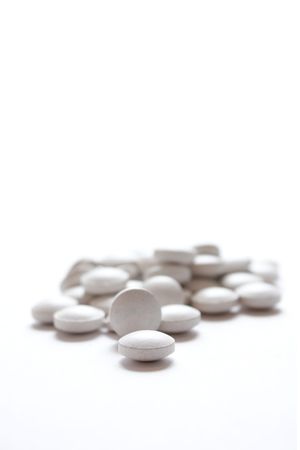 Pills isolated on a white backgroundの写真素材