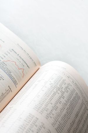 A stock paper in an angleの写真素材