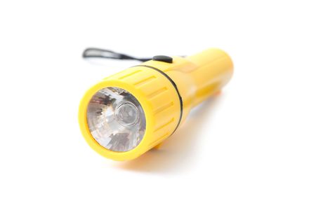 A torch isolated on whiteの写真素材