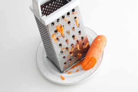 Grated carrotの写真素材