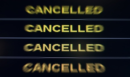 Cancelledの写真素材