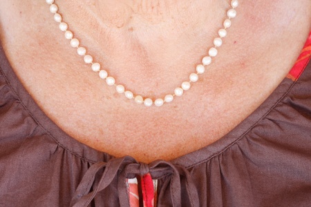 Pearl necklaceの写真素材