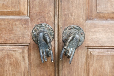Balinese door handlesの写真素材