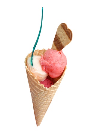 Ice cream coneの写真素材