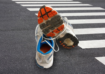 Running shoesの写真素材