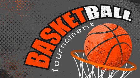 basketball grungeのイラスト素材