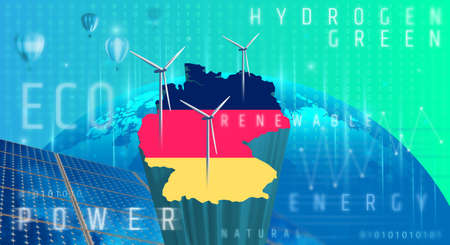 Renewable energy in Germany. Germany's Energiewende.の写真素材