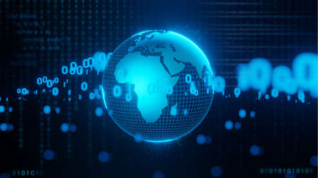 Scientific and technological innovation concept background.の写真素材