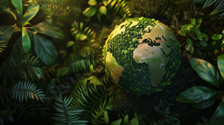 Future environmental conservation and sustainable ESG modernization development by using technology of renewable resources to reduce pollution and carbon emissionの素材