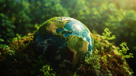 Technology for environmental preservation and achieving worldwide sustainable ESG by the use of clean energy and power from renewable natural resources.の素材