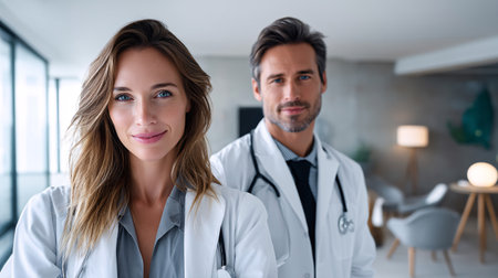 Confident Healthcare Professionals Ready for Medical Practice and Careの素材