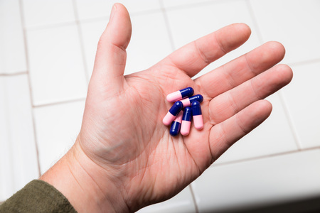 Pills in hand