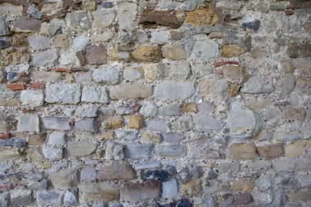 Close-up view of old brick wallの写真素材