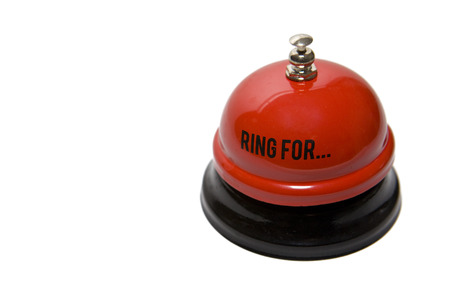 Service Bell on White 