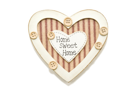 Home Sweet Home Heart Decorationの写真素材