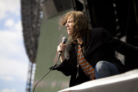 Patti Smith  live at the Hop Farm Festivalのeditorial素材