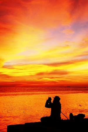 silhouetteの写真素材