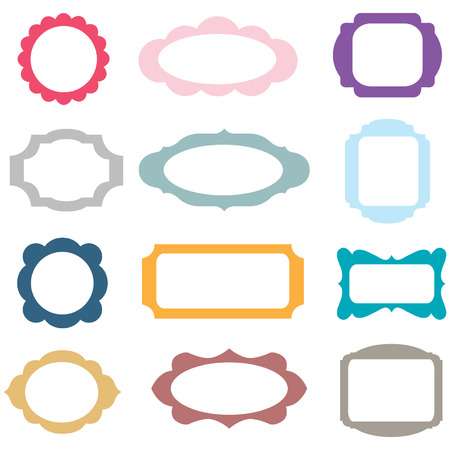 Digital Frame setのイラスト素材