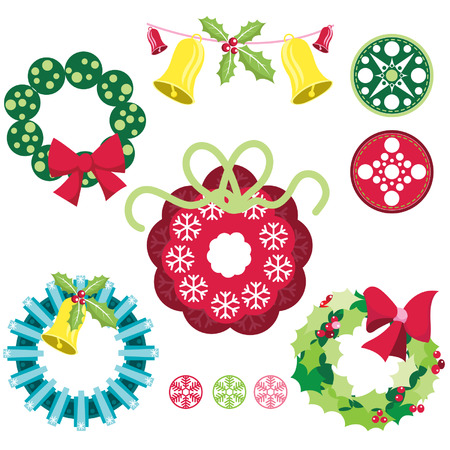 Christmas Wreathのイラスト素材