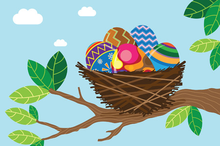 Easter Nestのイラスト素材
