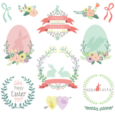 Easter Design Elementsのイラスト素材
