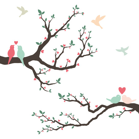 Retro Love Bird Wedding Invitation Retro Love Bird Wedding Invitation