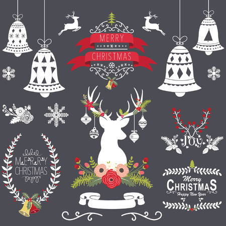 Christmas Chalkboard Collectionのイラスト素材
