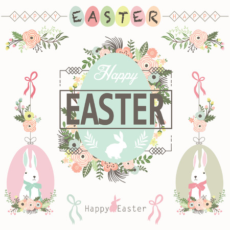 Happy Easter Greetingのイラスト素材