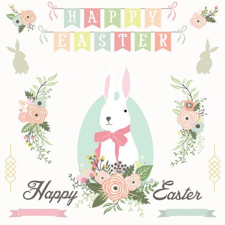 Easter Greeting Collectionsのイラスト素材