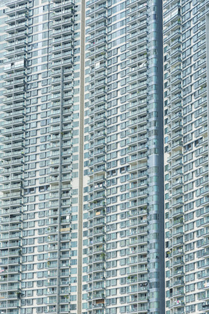 Highrise residential building in Hong Kong cityの写真素材