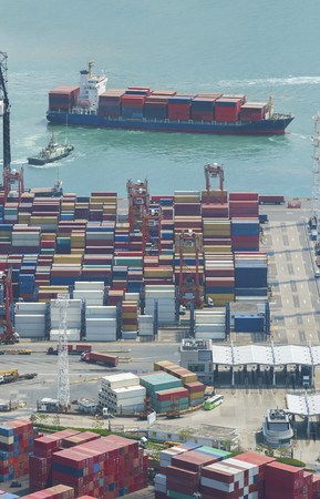 Cargo port in Hong Kong