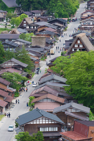 Historical village of Shirakawa-go. Shirakawa-go is one of Japan's UNESCO World Heritage Sites located in Gifu Prefecture, Japan.のeditorial素材