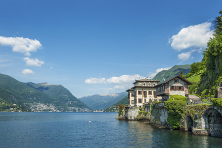 Idyllic Landscape of Lake Como, Italyの写真素材