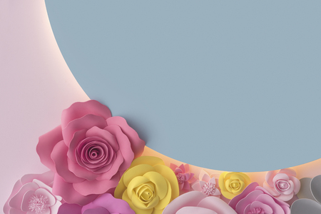 Beautiful stylish modern flower backgroundの写真素材