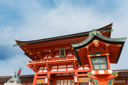 Fushimi Inari shrine in Kyoto, Japanのeditorial素材