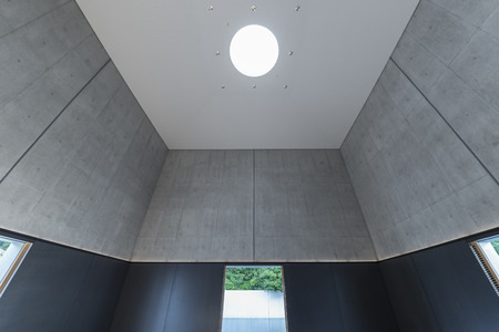 Ceiling of interior of modern architectureの写真素材