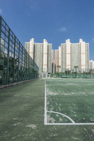 Public estate in Hong Kong cityの写真素材