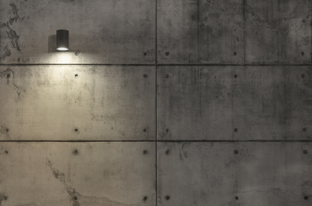 Grungy concrete wall and lightの写真素材