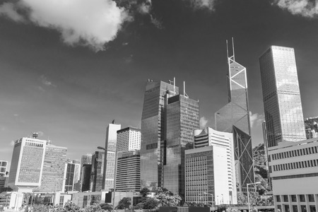 Skyline of Hong Kong cityの写真素材