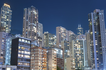 residential building in Hong Kong cityの写真素材