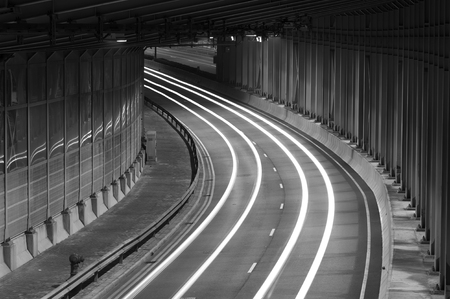 Traffic at tunnelの写真素材
