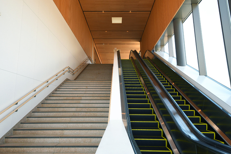 escalator and stairwayの写真素材