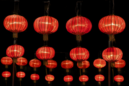 Red Chinese Lanternの写真素材