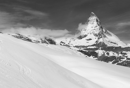 Idyllic landscape of Mountain Matterhorn, Zermatt, Switzerlandの写真素材