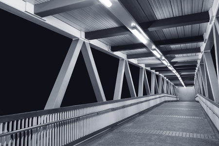 Modern foot bridgeの写真素材