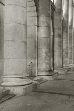 Classic column of old architectureの写真素材