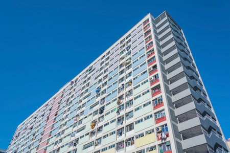 Public estate in Hong Kongのeditorial素材