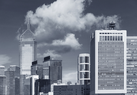 Skyline of Hong Kong cityの写真素材