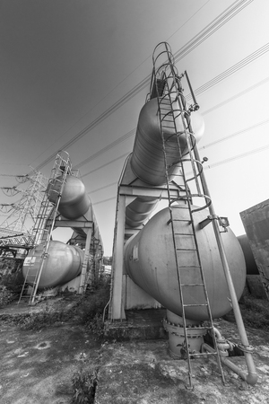 Oil storage tankの写真素材