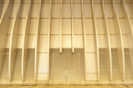 Futuristic metallic door or gateの写真素材